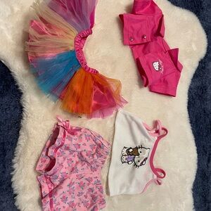 Build-A-Bear Pink and Multicolor outfits set includes 26 outfits